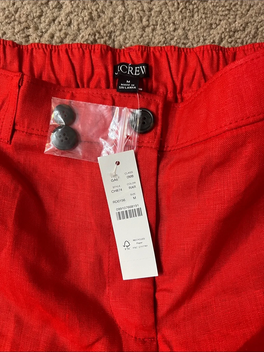J. Crew 3” Harbor linen short